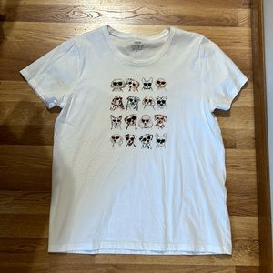 J Crew Dog Tee